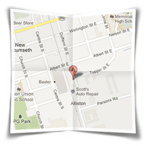 contact us - map picture
